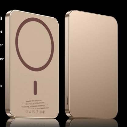 Ultra-Thin 10000mAh Magnetic Wireless Fast Charging Power Bank for iPhone. Fast Charging and Wide Compatibility: