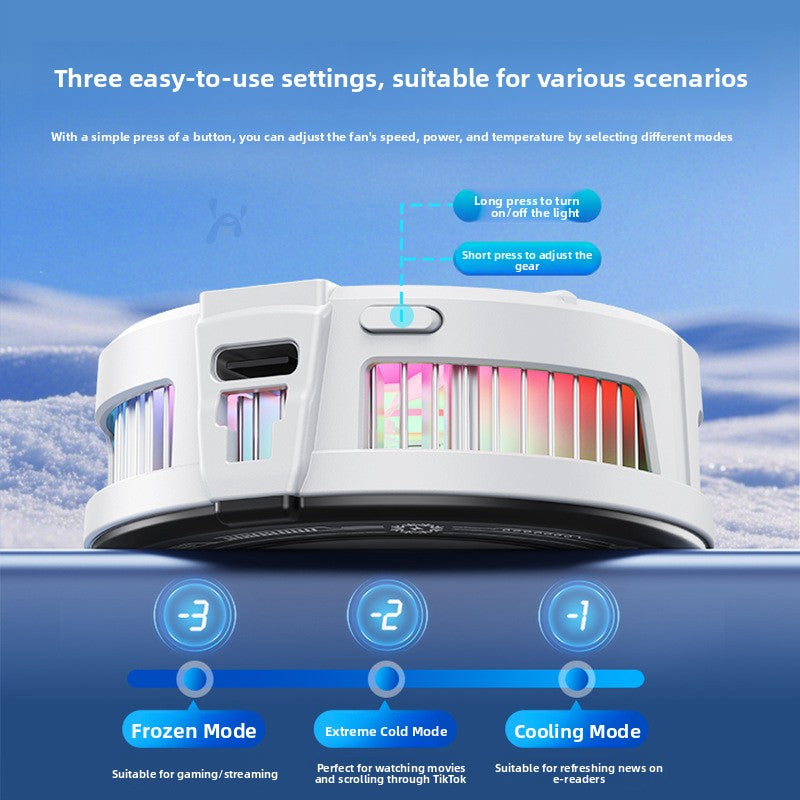 Magnetic Semiconductor Frost Phone Cooler with Digital Display
