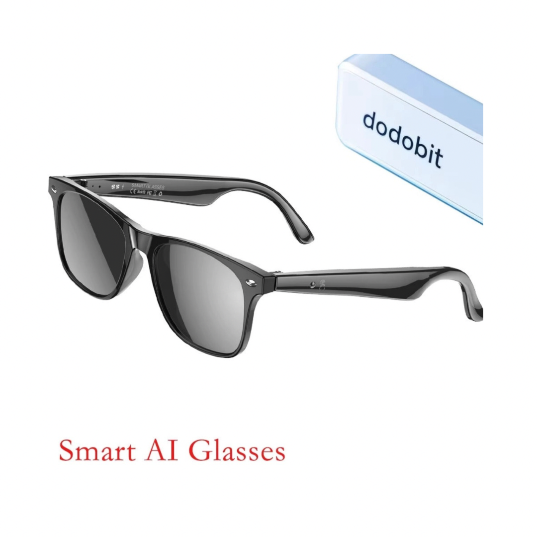 Smart Translator Glasses, Real-Time AI Voice & Text Translation, Multi-Language, Ultra-Light & Comfortable Weighs only 25g, Long-Lasting Battery - Equipped with dual 85mAh batteries (170mAh total), AI Smart Features, Smart Sensors & Controls