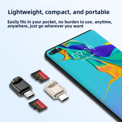 Type-C and Apple Compatible Card Reader High-Speed Data Transfer