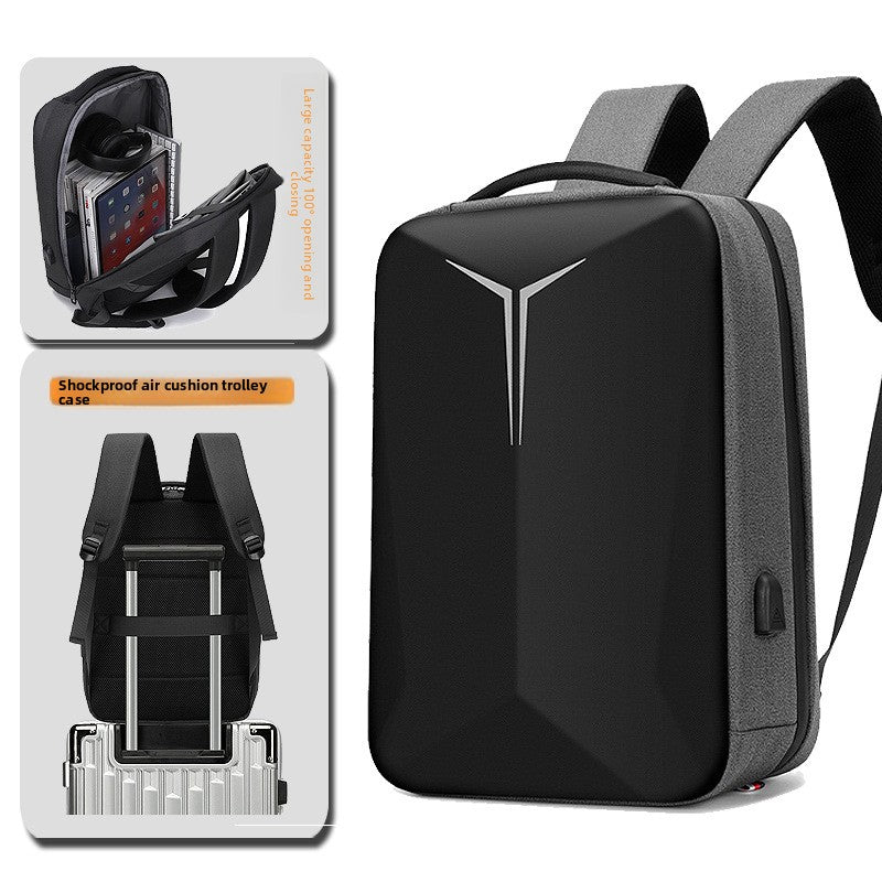 Hard Shell Laptop Backpack with Reflective Strips