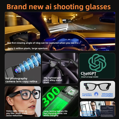 AI Intelligent Glasses with 8MP Camera, Advanced AI Integration, and Multifunctional Design - ZeeTec Store