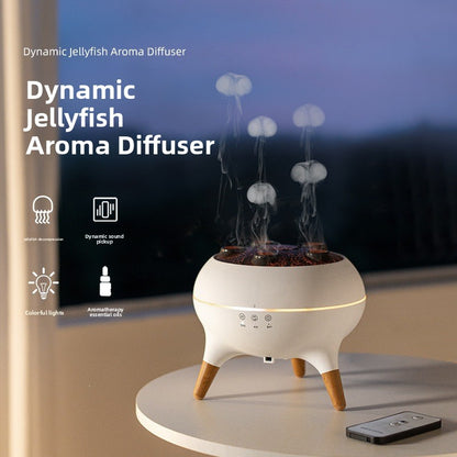 Ultrasonic Essential Oil Diffuser with Flame Effect and Color Changing Lights