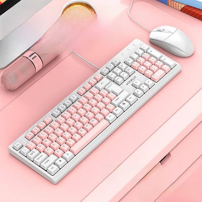 Office keyboard and mouse wired Magnetic Axis 104 keys