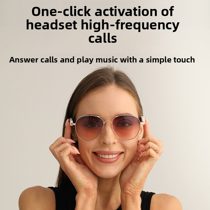 Smart Bluetooth glasses with UV protection Lightweight Bluetooth Audio Calls Music