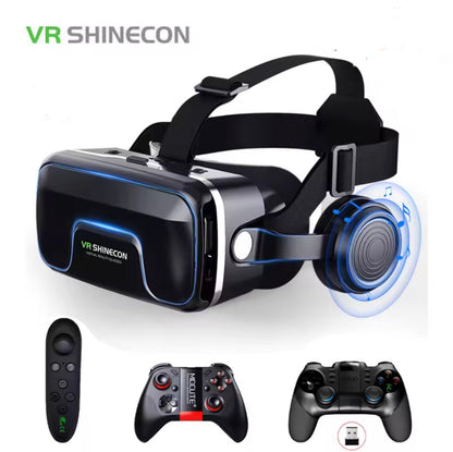 VR Shinecon 10.0 3D Glasses Headset Goggles for Smartphone Video Games Viar