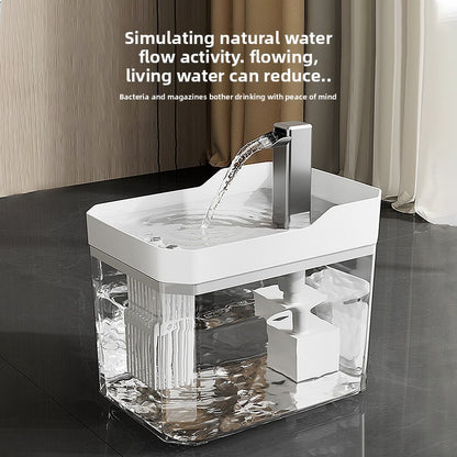 Automatic Pet Water Dispenser with Quiet Pump and Filter
