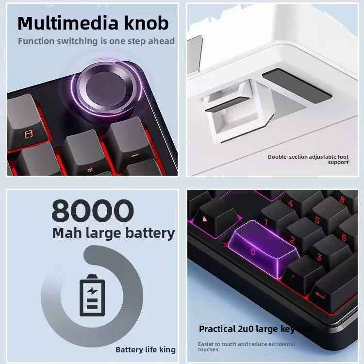 Aula F99 Mechanical Keyboard Wireless Wired Triple Mode