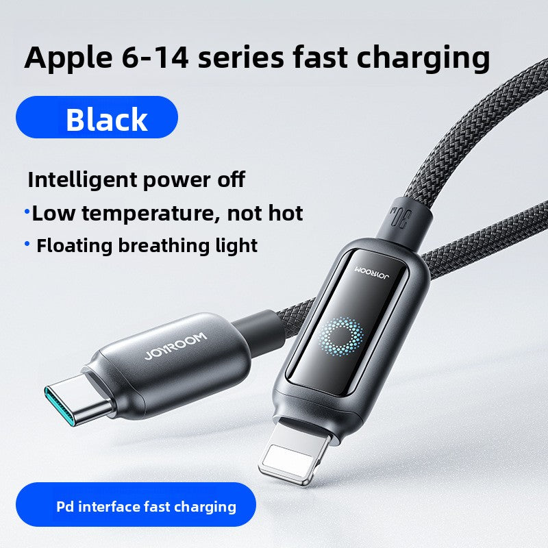 Smart Power-Off Fast Charging Cable with Indicator Light