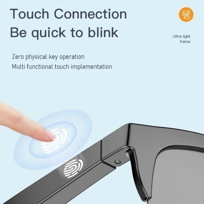 SMART SUNGLASS BLUETOOTH CALL, HIFI SOUND MUSIC, HD UV Protection BLUE LIGHT, WATERPROOF, Active Noise Cancellation, Standby Time Up to 80 hours, Convenient & Stylish