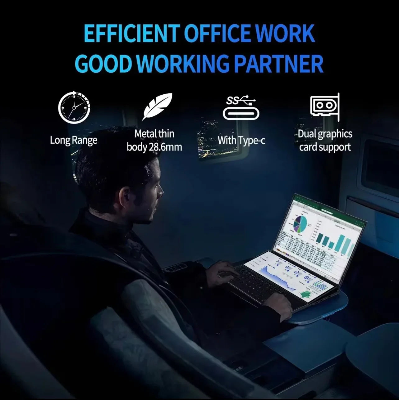 ZeeTec Dual Screen Laptop with 16" and 14" HD Screens - External GPU Deck Support - ZeeTec Store