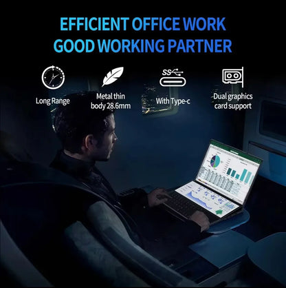 ZeeTec Dual Screen Laptop with 16" and 14" HD Screens - External GPU Deck Support - ZeeTec Store