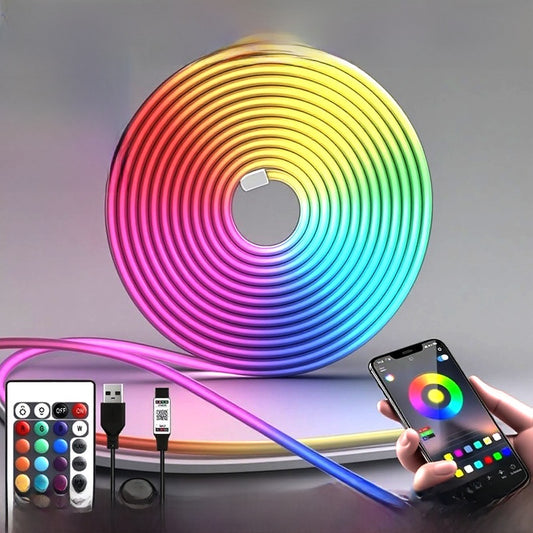 RGB Neon Light: Vibrant full-color LED strips for dynamic lighting effects