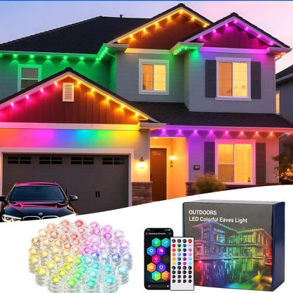 Waterproof RGB Smart LED String Lights with App Control