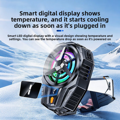 Magnetic Semiconductor Frost Phone Cooler with Digital Display