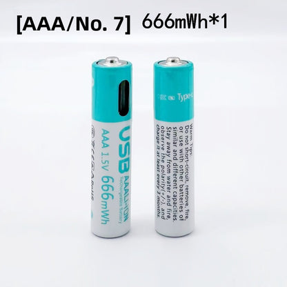 Fast Rechargeable Lithium Batteries AA/AAA sizes for electric toys, remote controls, flashlights, and small appliances.