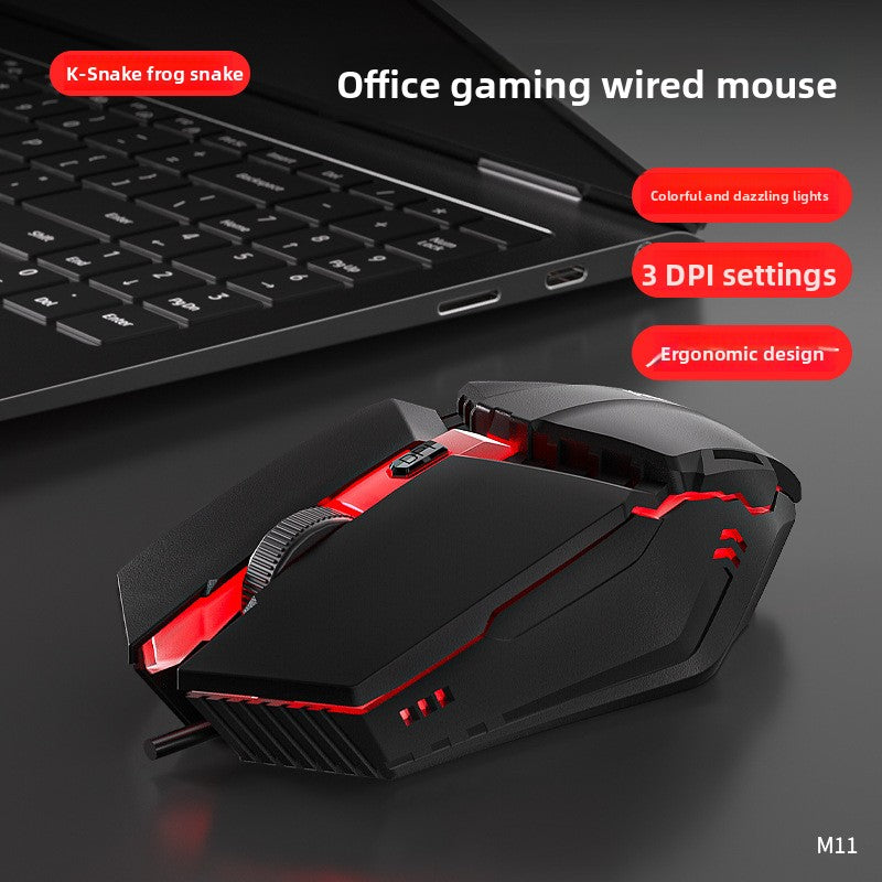 Viper M11  Wired USB Gaming Mouse Luminous Effect