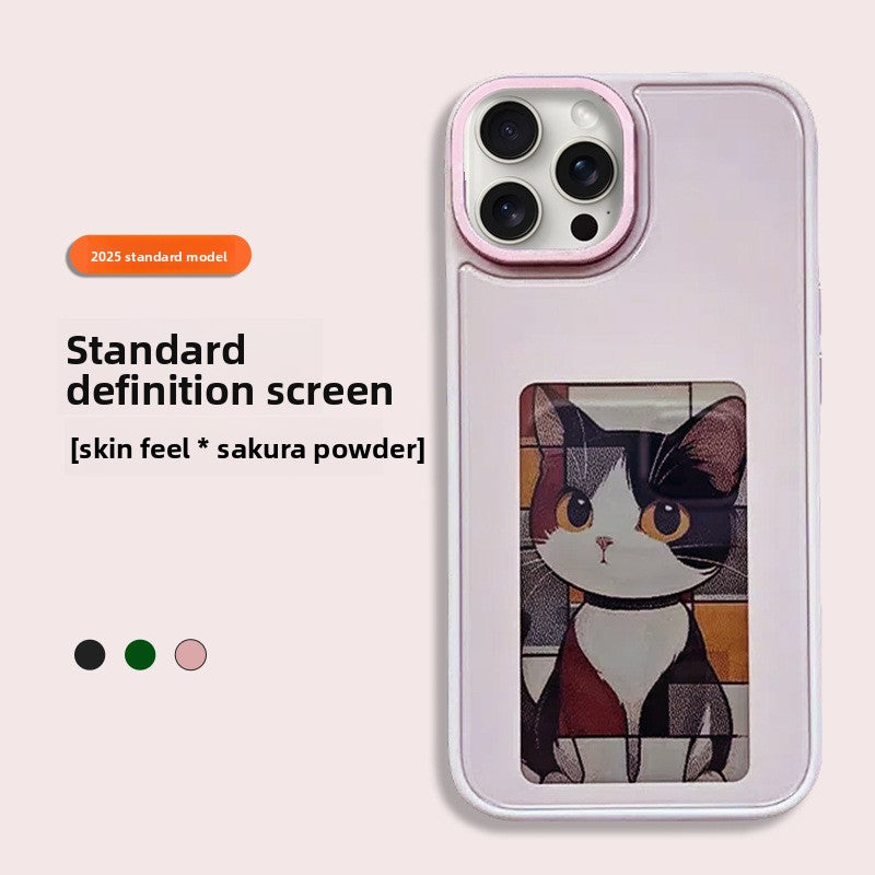 E-ink Screen Phone Case with Selfie Projector