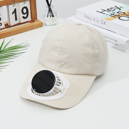 Solar Powered Digital Display Cooling Cap