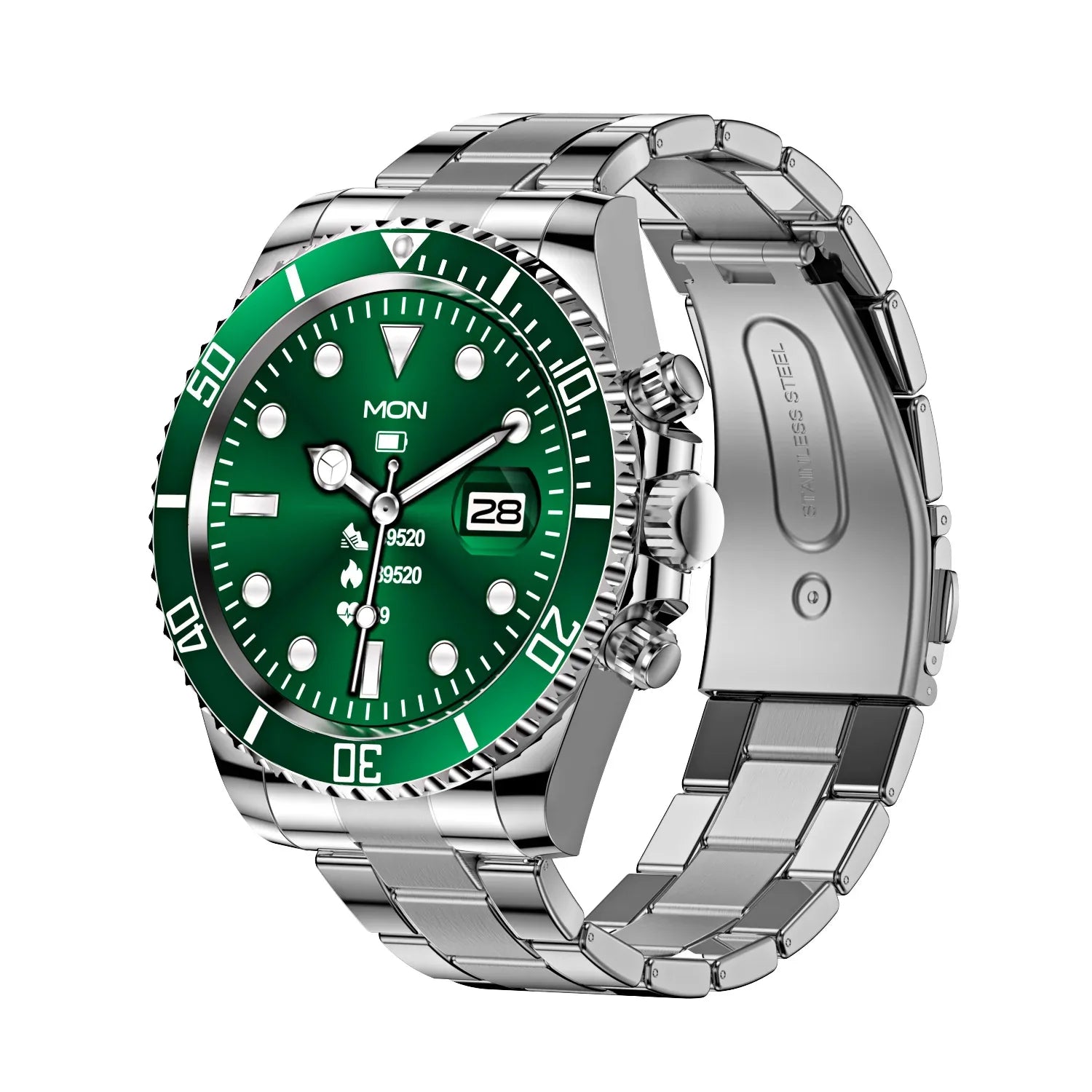 Smart Watch Stainless Steel with 1.3” IPS Display - ZeeTec Store