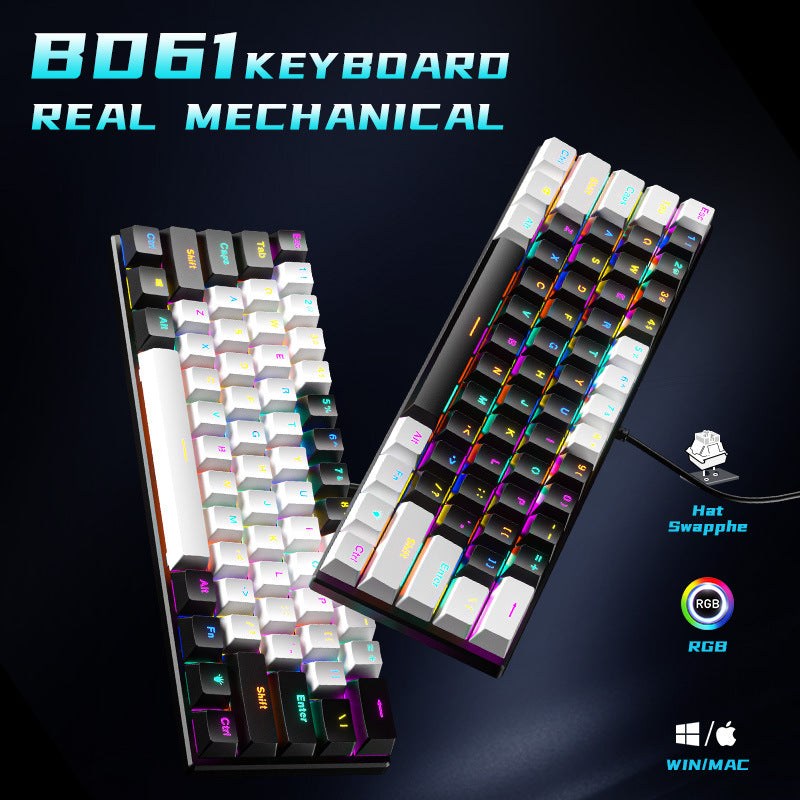 BD61 RGB Mechanical Gaming Keyboard - Hot-Swappable Wired Performance