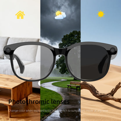 AI Smart Glasses Translator Calls Bluetooth Video Photo
