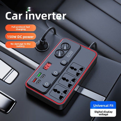 Universal Car Power Inverter with Digital Display