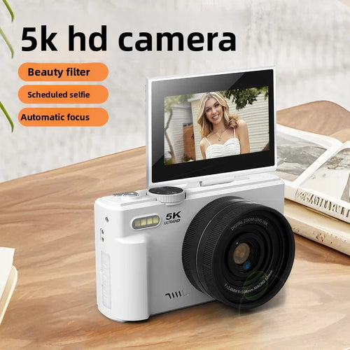 Professional Digital Camera with 18× Optical Zoom, 3” Flip Screen, True 5K HD Video, and 75MP Photos - Light and Portable with Long Battery Life - ZeeTec Store