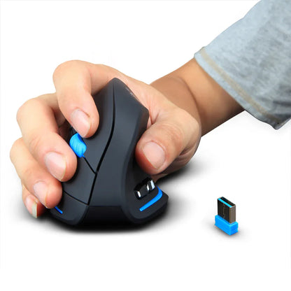 Lefon Wireless Ergonomic Vertical Mouse - USB Rechargeable Optical Mouse 2400DPI for PC Gaming, Windows, Mac, and Laptop - ZeeTec Store