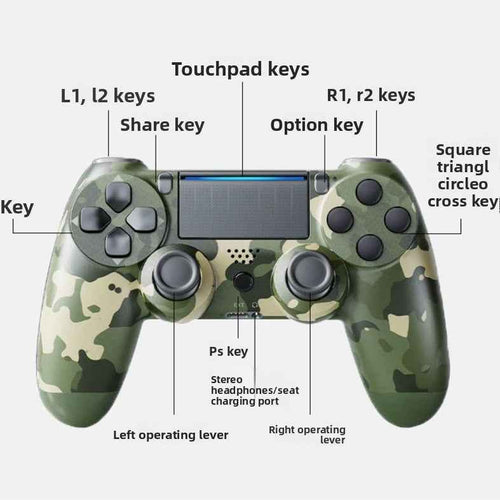 Wireless Bluetooth game controller PS4, PC, and mobile platforms