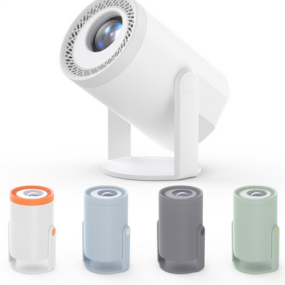 Mini Projector 200 Lumens 235-Inch Display, Enables mobile phone screen mirroring for easy streaming, sharing and cinematic viewing experience