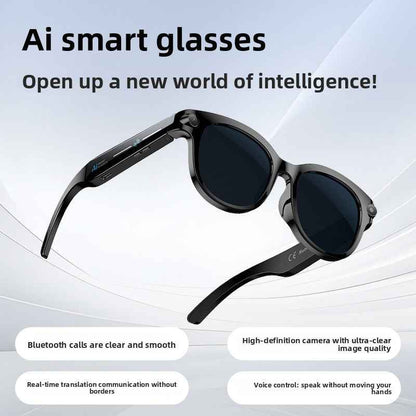M89 Bluetooth Smart Glasses with AI Translation and HD Camera