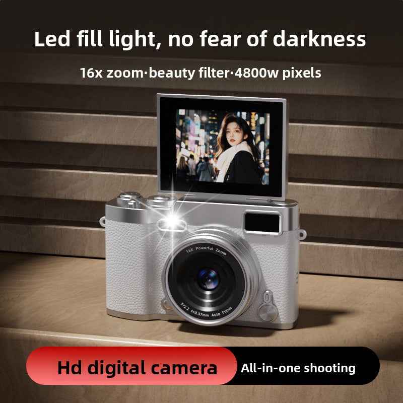 Flip-Up 4K Ultra Clear Digital Camera Wide-Angle Lens