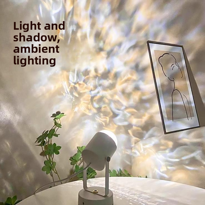 Water Ripple Projection Atmosphere Lamp with Remote Control