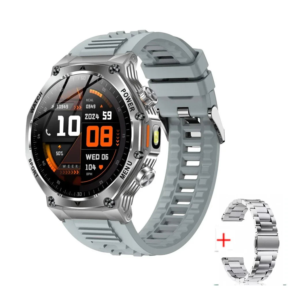 Bluetooth Smart Watch with Fitness Tracking, 1.8” HD Display, Dual Straps, Heart Rate Monitoring, Waterproof, Bluetooth Calling, Up to 7 Days Battery - ZeeTec Store