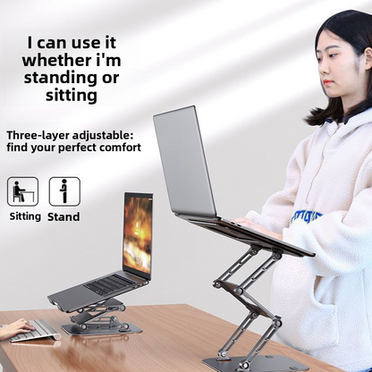 Adjustable Three-Tier Laptop Stand