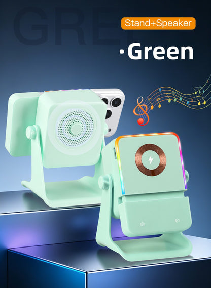 Magnetic Wireless Charging Speaker with RGB Light