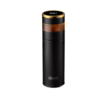 Smart Temperature Display Vacuum Insulated Cup with Tea Strainer