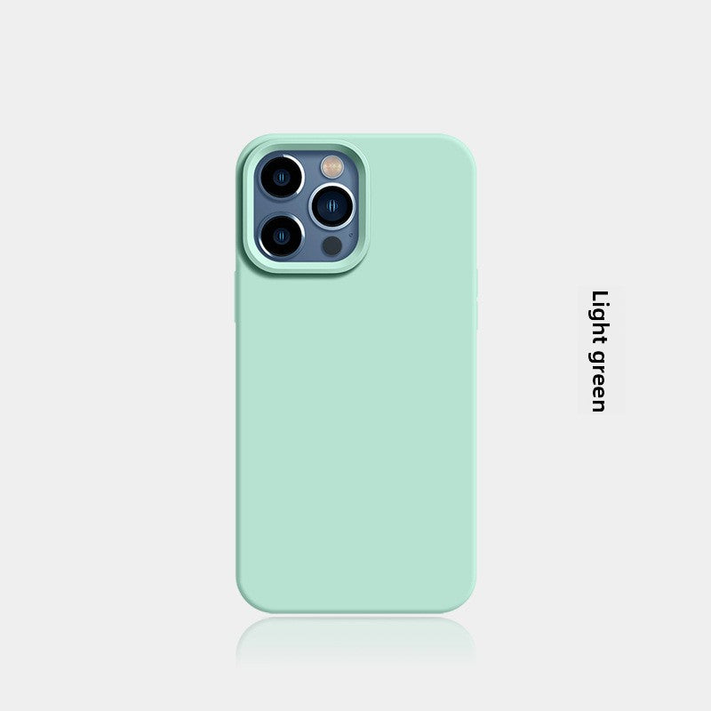 New Liquid Silicone Solid-Color Phone Case Shockproof