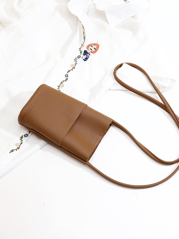 Women Soft Leather Crossbody Phone Bag