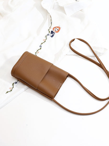 Women Soft Leather Crossbody Phone Bag