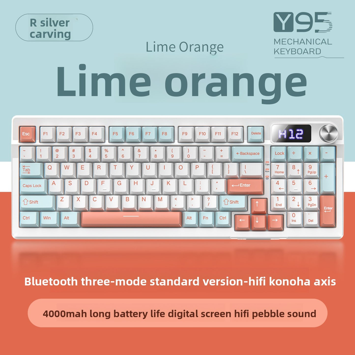 Mechanical Keyboard Triple-mode 98-Key Layout for Ultimate Typing Experience