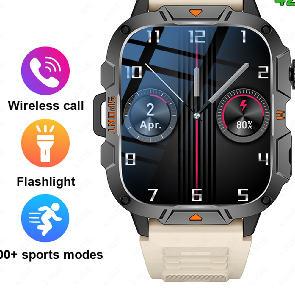 Lige Multifunctional Health Smart Watch with Bluetooth Call