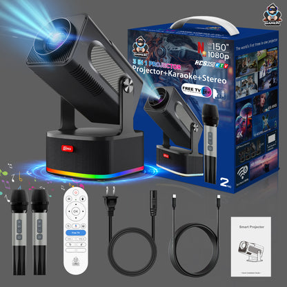 Video Projector Speaker Microphone 4k