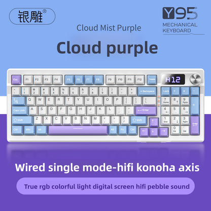 Mechanical Keyboard Triple-mode 98-Key Layout for Ultimate Typing Experience