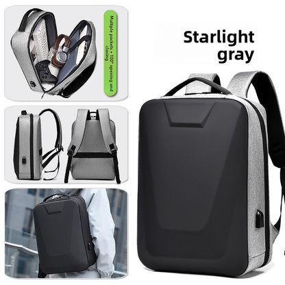 Hard Shell Laptop Backpack with Reflective Strips