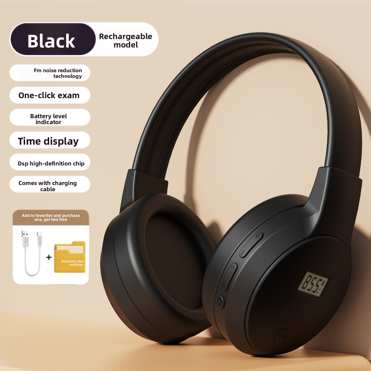 CET Exam Headphones with FM Radio and Bluetooth - ZeeTec Store