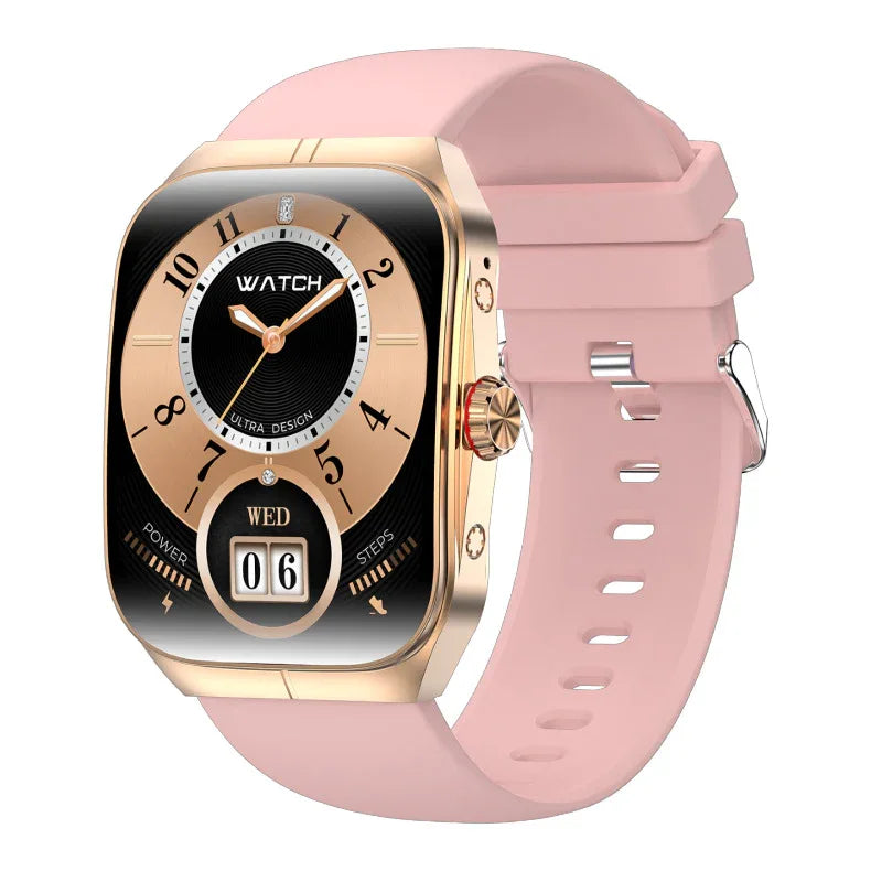 HK80 AMOLED Smart Watch - Bluetooth Call, NFC Payment, Health Monitoring Features - ZeeTec Store