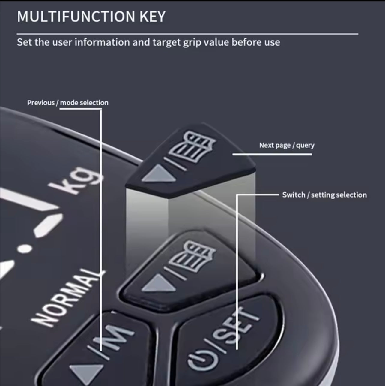 Electronic Grip Strength Exerciser, Accurate Smart Hand Dynamometer, Customise grip strength resistance as needed,Clear LED screen,Rechargeable Electronic Grip,Power Exerciser for Muscle Building