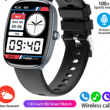 Lige S5 Bluetooth Smart Watch with Health Monitoring